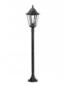 EGLO 93463 - NAVEDO Beacon in black aluminum, silver-patina and glass cast