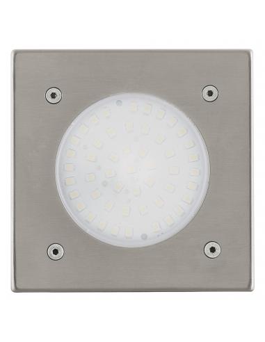 EGLO 93481 - LAMEDO Recessed Lamp in Stainless Steel Stainless Steel and Satin Glass