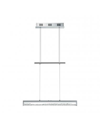 EGLO 93625 - CARDITO 1 LED pendant lamp in Aluminum, chrome steel and glass, glass