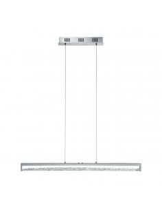 EGLO 93626 - CARDITO 1 LED pendant lamp in Aluminum, chrome steel and glass, glass