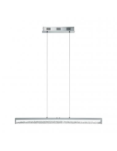 EGLO 93626 - CARDITO 1 LED pendant lamp in Aluminum, chrome steel and glass, glass