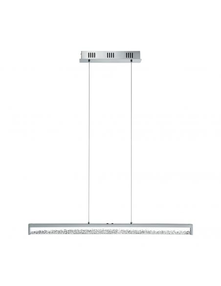 EGLO 93626 - CARDITO 1 LED pendant lamp in Aluminum, chrome steel and glass, glass