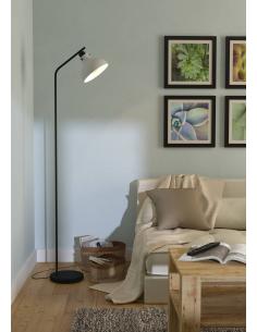 Vintage gray steel floor lamp - EGLO Matlock 2