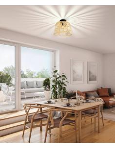 Lámpara de techo madera natural - Eglo Glyneath 2