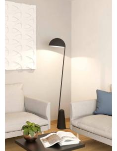 Lámpara de pie acero negro moderna - Eglo Aranzola 2