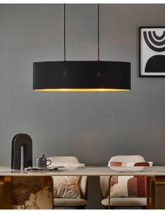 2-light pendant lamp textile decorated - EGLO Zaragoza 2