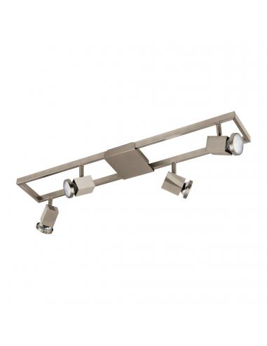 EGLO 93678 - ZERACO Living Room Lamp in Steel, nickel-matte plastic