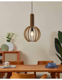 Maple wood pendant lamp - EGLO Velasco 2