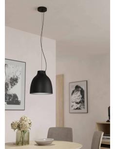 Black steel pendant lamp - EGLO Camasca 2
