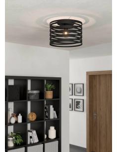 Black steel ceiling lamp - EGLO Cremella 2