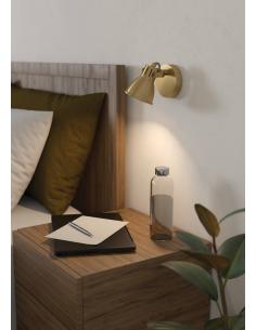 GU10 gold steel wall light - EGLO Seras 2