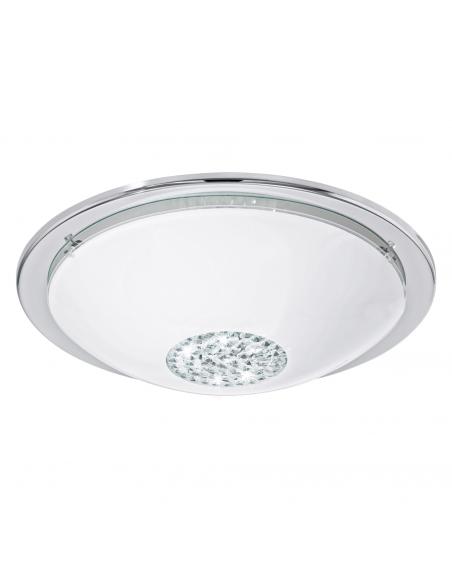 EGLO 93778 - GIOLINA LED ceiling light in Chrome Steel and Glass, glass
