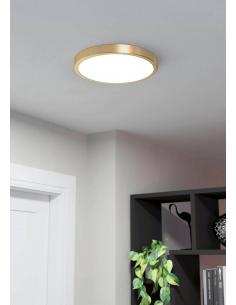 Round gold LED ceiling light Ø29 cm - EGLO Fueva5 2