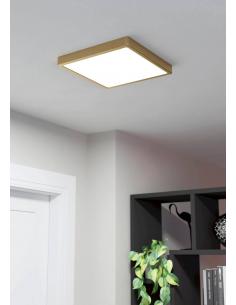 Golden square LED ceiling light 29 cm - EGLO Fueva5 2