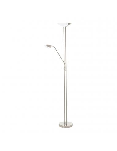 EGLO 93874 - BAYA LED LED floor lamp in Nickel-matte steel and Glass, plastic