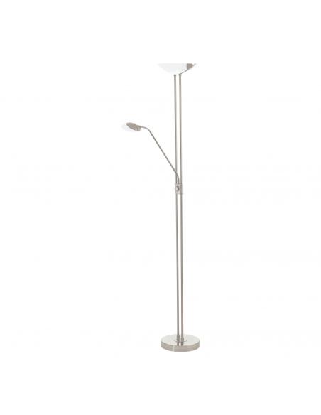 EGLO 93874 - BAYA LED LED floor lamp in Nickel-matte steel and Glass, plastic
