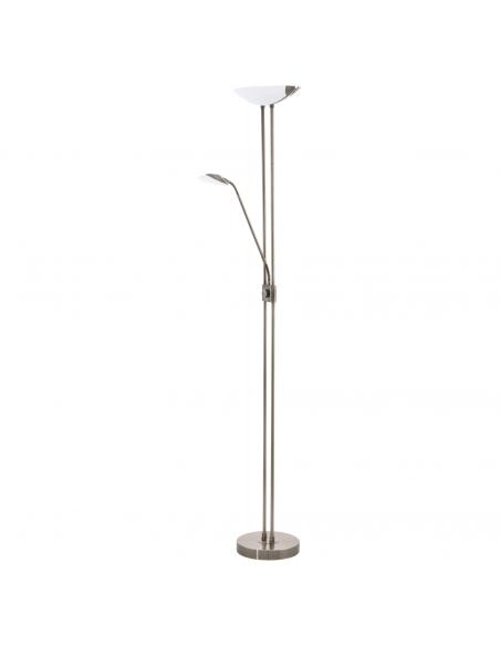 EGLO 93876 - BAYA LED LED floor lamp in burnished steel and glass, plastic