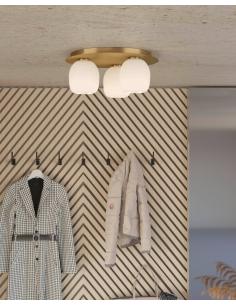 3-light golden crystal ceiling lamp - EGLO Manzanares 2