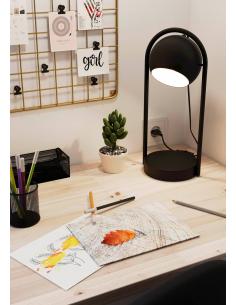 Modern black steel table lamp - EGLO Murnia 2