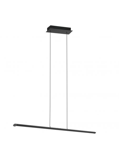 EGLO 93896 - PELLARO LED pendant lamp in Aluminum, matte black steel and Acrylic