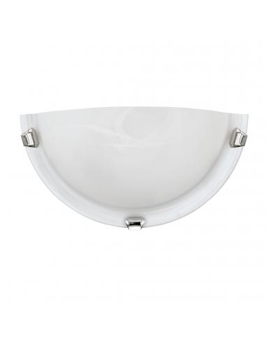 EGLO 7188 - SALOME Living Room Lamp in Chrome Steel and Alabaster Glass