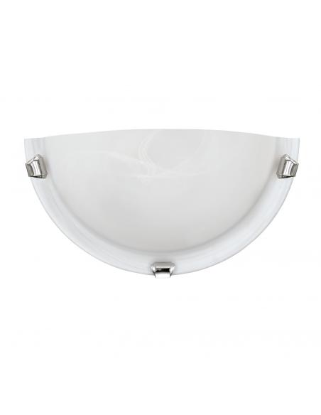 EGLO 7188 - SALOME Living Room Lamp in Chrome Steel and Alabaster Glass