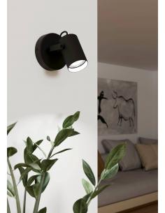 GU10 adjustable spotlight black steel - EGLO Sorego 2