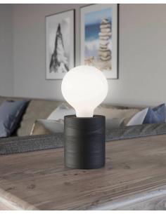 Lámpara de mesa madera negro - Eglo Turialdo2 2