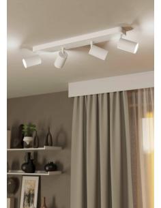 4-light GU10 white steel spotlight - EGLO Telimbelaz 2