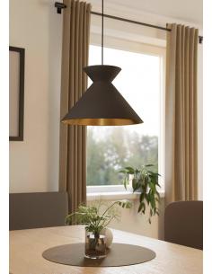 Lámpara colgante gris con dorado - Eglo Nastasia 2