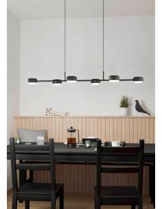 6 LED pendant lamp black - EGLO Clavellina 2