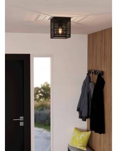 Lámpara de techo acero negro - Eglo Piedritas 2