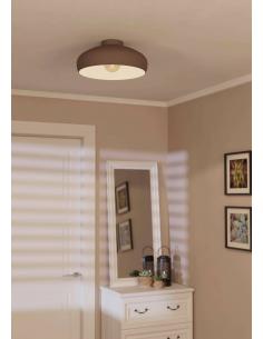 Lámpara de techo acero color moka - Eglo Mogano 2