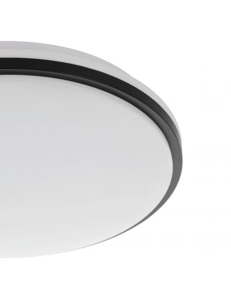 ZMH Lámpara De Techo LED Redonda Moderna De 24 W, Blanca, Para