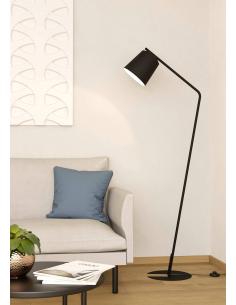 Black steel floor lamp - EGLO Oneda 2