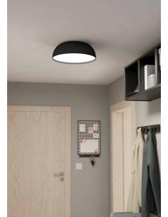 Smart black LED ceiling light Ø40 cm - EGLO Tollosz 2