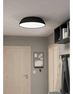 Smart black LED ceiling light Ø55 cm - EGLO Tollosz 2