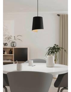 Black steel pendant lamp sand - EGLO Bolivia 2