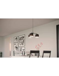 3-light hanging lamp black steel - EGLO Caguanes 2