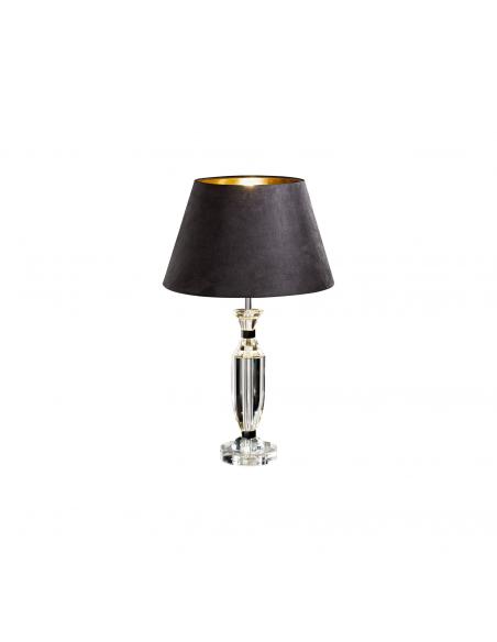 EGLO 94082 - PASIANO Fabric Lamp in Glass, light steel, chrome and Textile