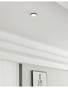 Recessed lamp GU10 white aluminum Ø9 cm - EGLO Carosso 2