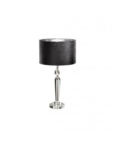 EGLO 94084 - PASIANO Fabric Lamp in Glass, clear steel, chrome and Textile