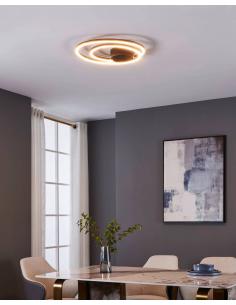 Lámpara de techo LED negro minimalista - Eglo Ruotale 2