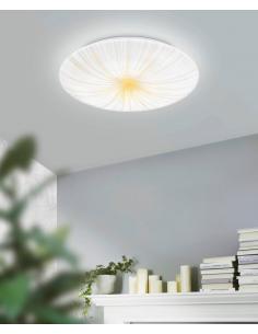 Round white LED ceiling light gold details Ø31 cm - EGLO Nieves2 2