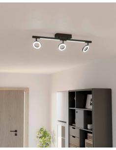 5 LED spotlight metallic black - EGLO Cardillio3 2