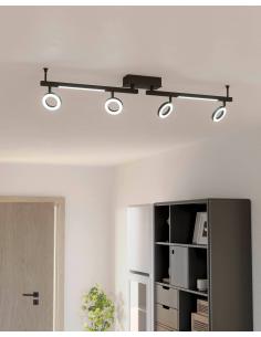 6 LED spotlight metallic black - EGLO Cardillio3 2