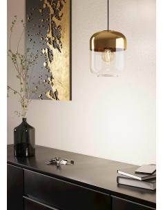 Crystal pendant lamp with gold steel - EGLO Maryvilla 2