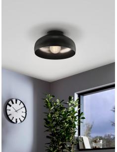 Black steel ceiling lamp - EGLO Mogano2 2