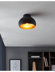 Black gold steel ceiling lamp - EGLO Mogano2 2