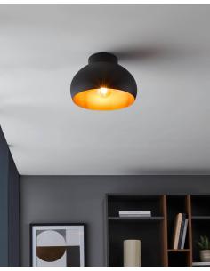 Black copper steel ceiling lamp - EGLO Mogano2 2